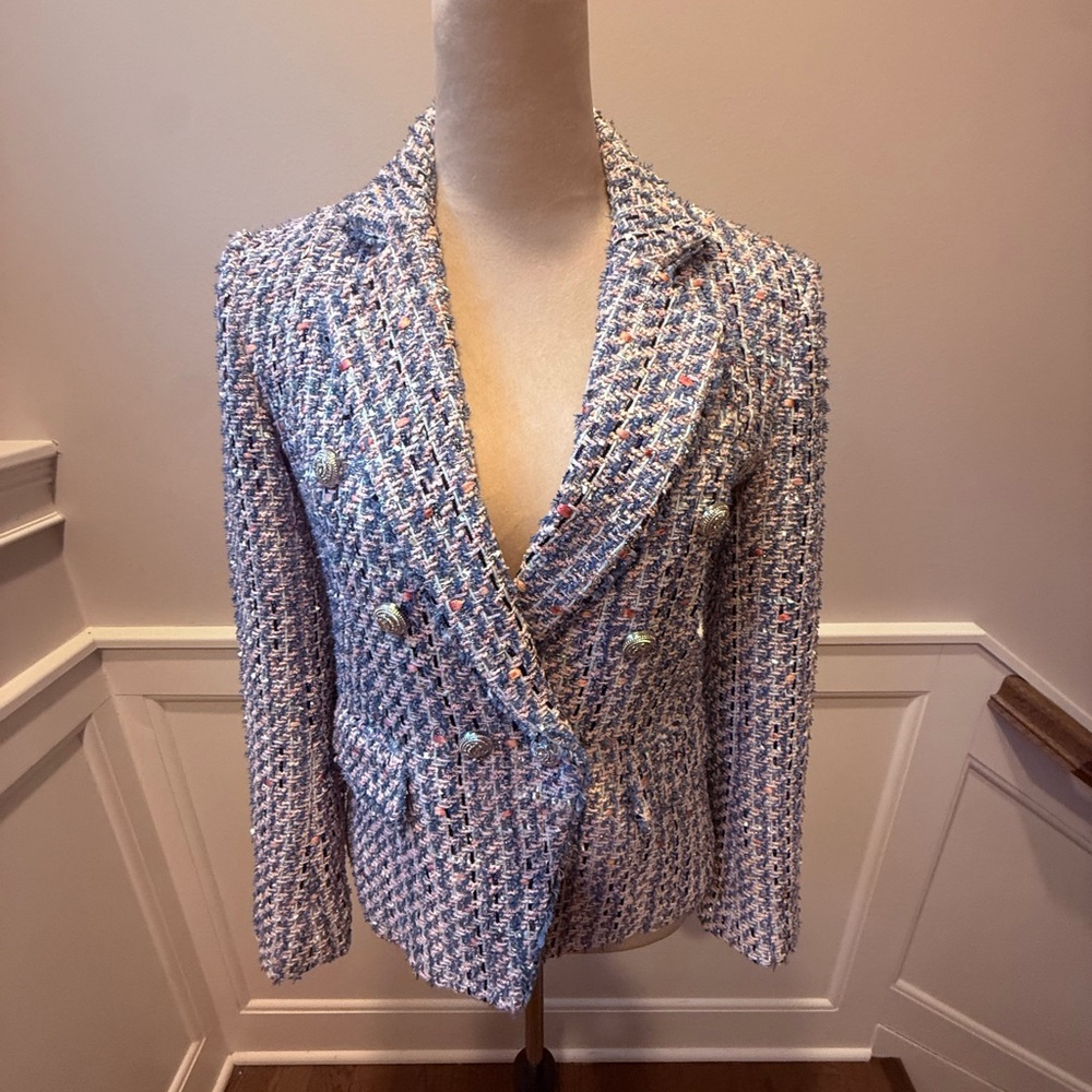 Generation Love SzXS Perfect Cond. Multicolor/Blue Tweed Blazer. Super cute.